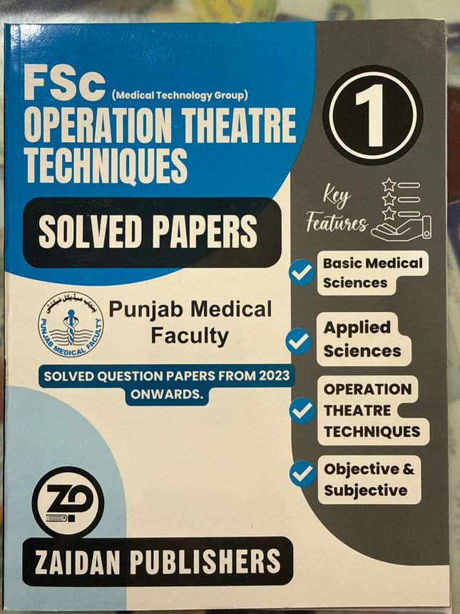 FSE operation Theatre technique part 1 Solved paper PMF