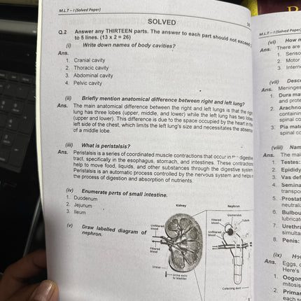 FSc Solved Papers Bank MEDICAL LABORATORY SCIENCE Solved Papers